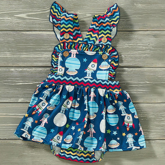 Outer Space - Girl Infant Romper